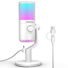 Maono DM30RGB (white) Конденсаторный USB микрофон