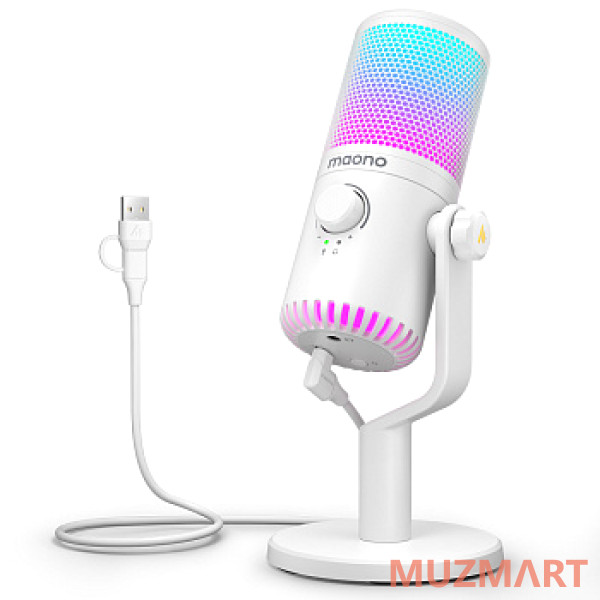 Maono DM30RGB (white) Конденсаторный USB микрофон