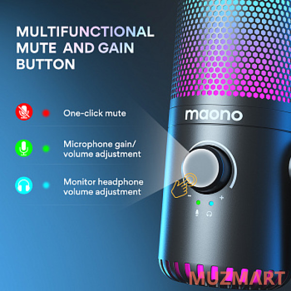 Maono DM30RGB Конденсаторный USB микрофон