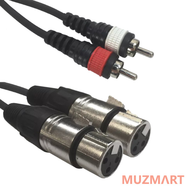 American DJ AC-2XF-2R/1,5 2 XLR female to 2 RCA 1,5m Кабель-переходник