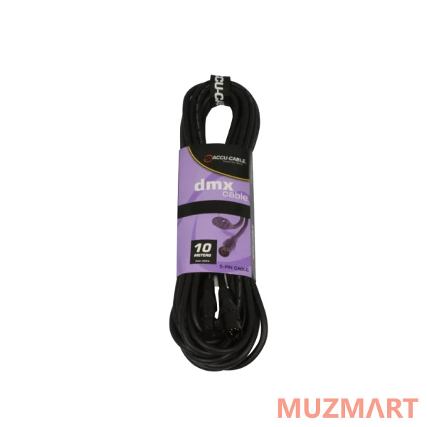 American DJ AC-DMX5/10 - 5 p. XLRm/5 p. XLR f 10m Кабель