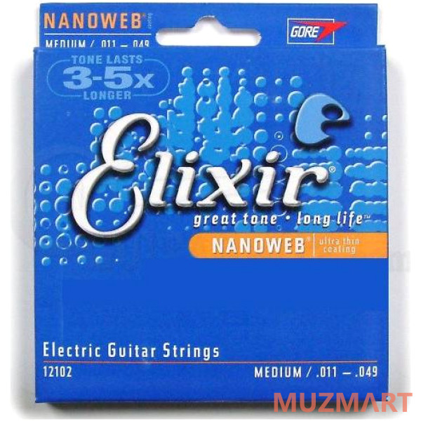 Elixir 12102 Струны для электрогитары