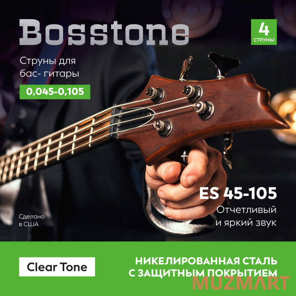 Bosstone Clear Tone ES 45-105 Струны для бас гитары