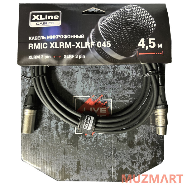XLine Cables RMIC XLRM-XLRF 045 Кабель микрофонный