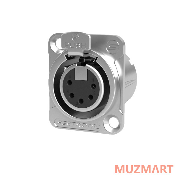Seetronic MK5F2C Разъем Cannon (XLR) панельный, мама, 5-ти контактный