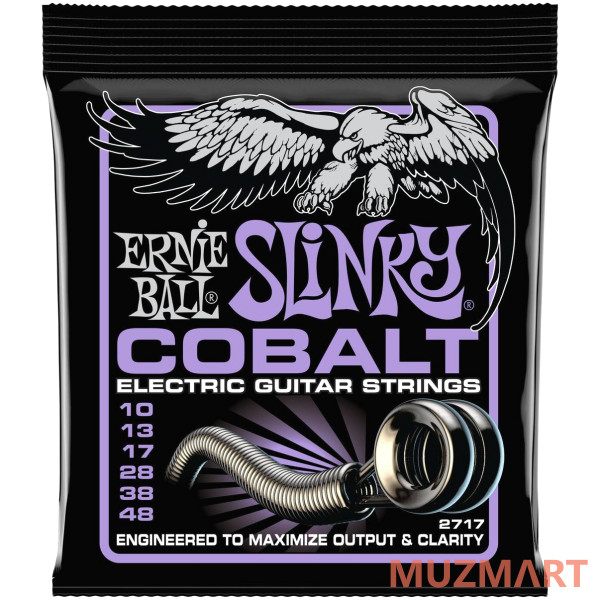 Ernie Ball 2717 Cobalt Slinky Ultra 10-48 Струны для электрогитары 10-48