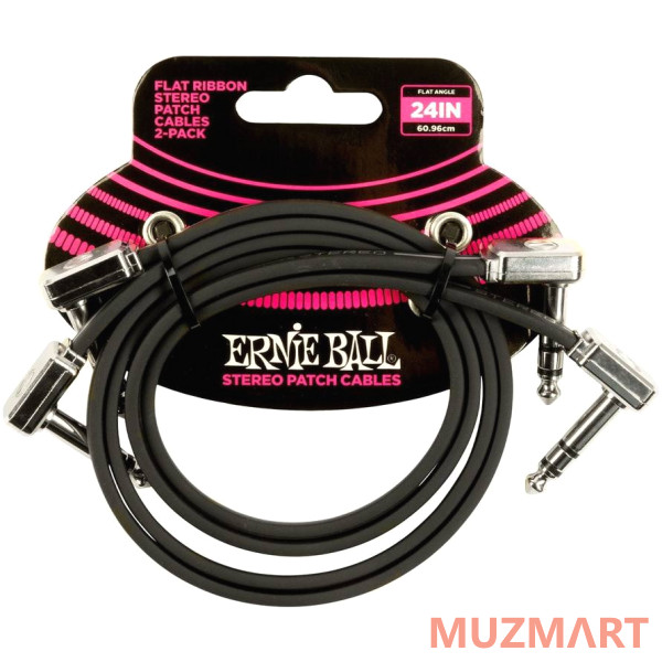 Ernie Ball 6406 stereo Комплект инструментальных кабелей, 60 см