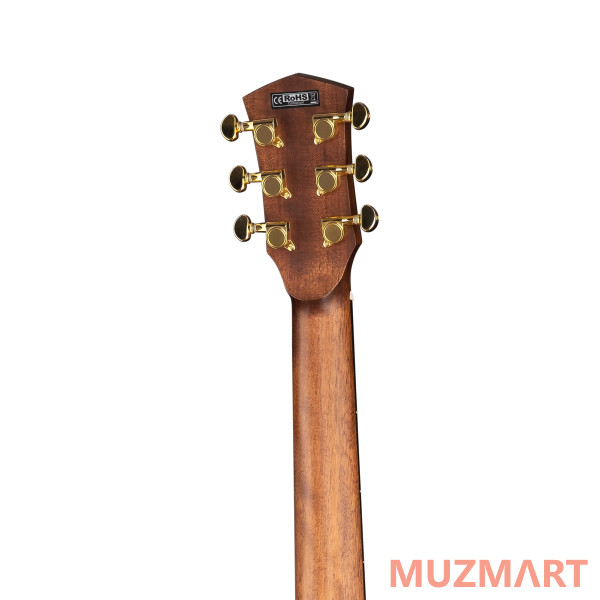 Cort Gold-mini-F-WCASE-NAT Gold Series Электроакустическая гитара уменьшенная, с чехлом
