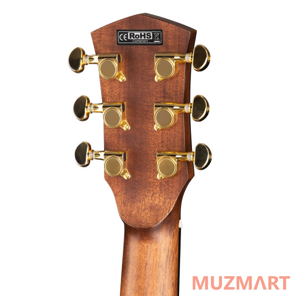 Cort Gold-mini-F-WCASE-NAT Gold Series Электроакустическая гитара уменьшенная, с чехлом