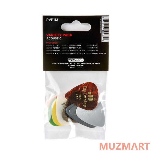 Dunlop PVP112 Набор медиаторов, 12шт.