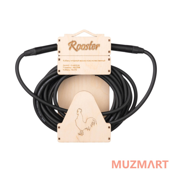 Rooster RUS0506 Кабель инструментальный, 6м, прямые коннекторы