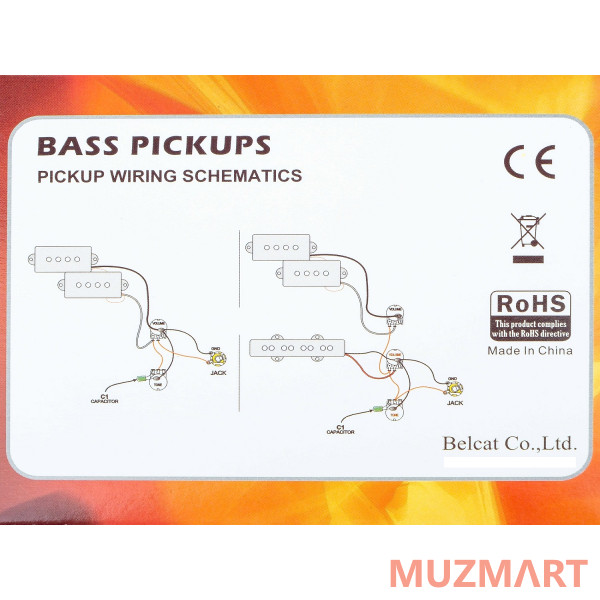 Belcat BJ-71-BK Звукосниматель для 5-струнной бас-гитары