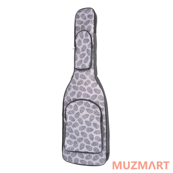 Mezzo MZ-ChGB-3skull2/grey Чехол для бас-гитары