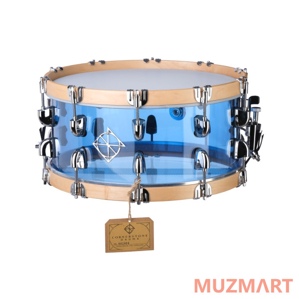 Dixon PDSCST654ACB Cornerstone See-Through Blue Малый барабан 6.5 x 14", акрил