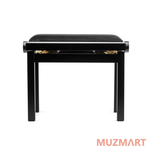 Lutner NK-02BM Банкетка с подъёмным механизмом, черная, матовая, велюр