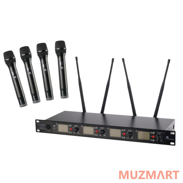 LAudio LS-Q6-4M Беспроводная микрофонная система, 4 ручных передатчика