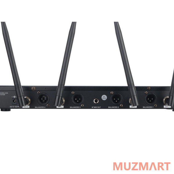 LAudio LS-Q6-4M Беспроводная микрофонная система, 4 ручных передатчика