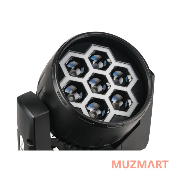 LFocus BR-740PE Моторизированная световая "голова", 7х40Вт+90х0.2Вт