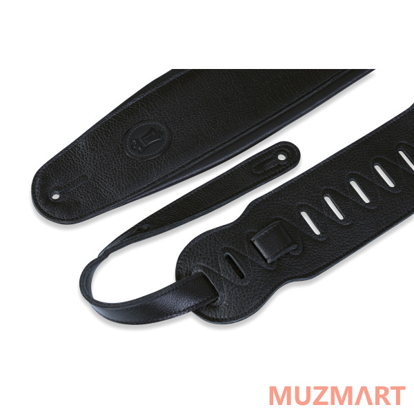 Levy's MSSB2-4-BLK Signature Series Ремень для гитары, кожаный, черный