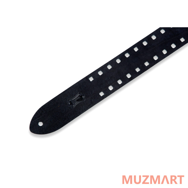 Levy's M12SPOV-BLK Classics Series Ремень для гитары, кожаный, черный