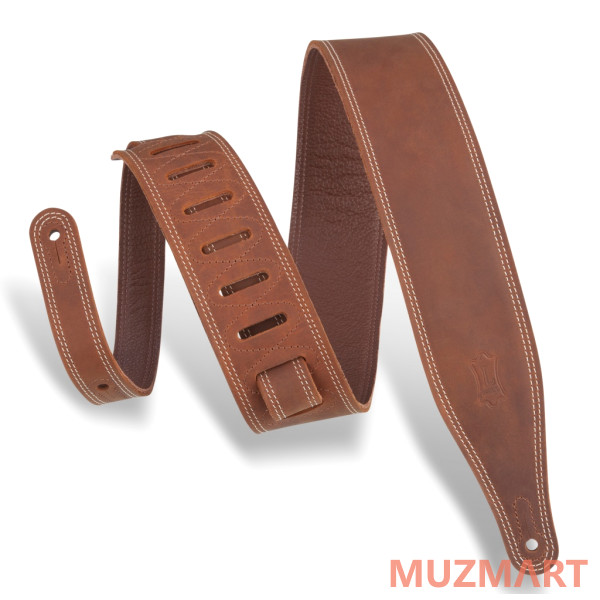 Levy's M17BDS-BRN Deluxe Series Ремень для гитары, кожаный, коричневый