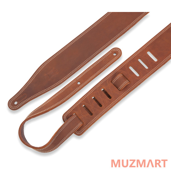 Levy's M17BDS-BRN Deluxe Series Ремень для гитары, кожаный, коричневый