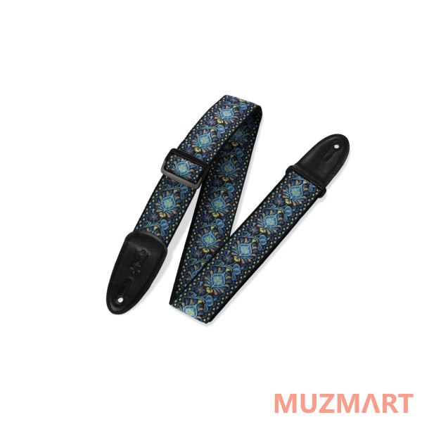 Levy's M8HT-04 Prints Series Ремень для гитары, тканный, синий принт