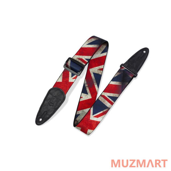 Levy's MDP-UK Print Series Ремень для гитары, британский флаг
