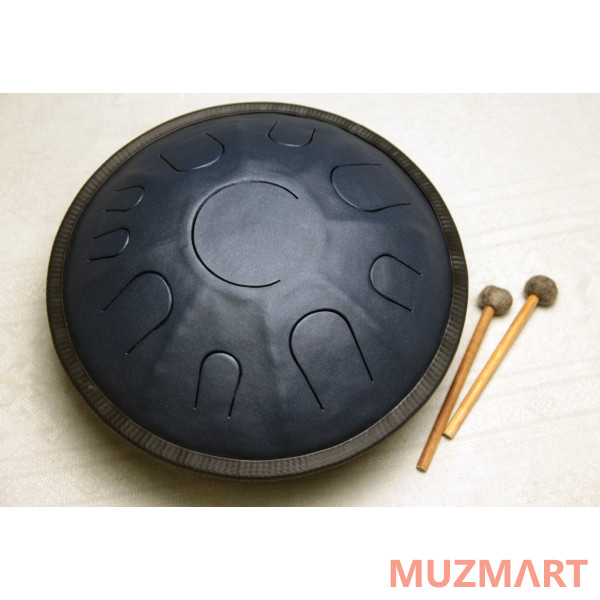 Pangooda Drums PNG-GD-36MM Глюкофон кованый гранофон "Грандрам", синий металлик 36см, с палочками и чехлом