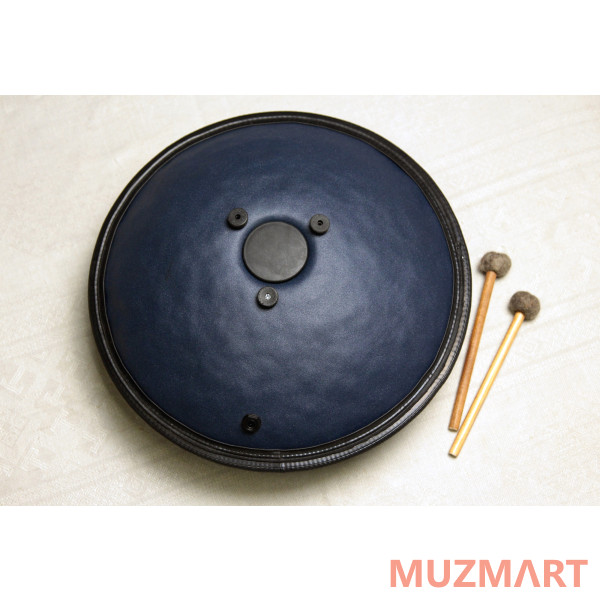 Pangooda Drums PNG-GD-36MM Глюкофон кованый гранофон "Грандрам", синий металлик 36см, с палочками и чехлом