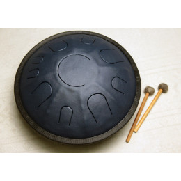Pangooda Drums PNG-GD-36MM Глюкофон кованый гранофон "Грандрам", синий металлик 36см, с палочками и чехлом