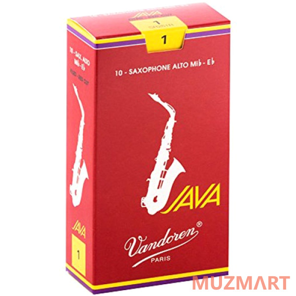 Vandoren SR261R JAVA Red Трости для саксофона альт No 1,0 (10шт)