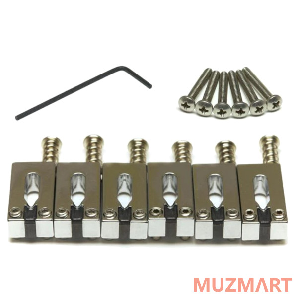 GraphTech PG-8001-0C SS Classcis Strat & Tele Offset Комплект седел для бриджа, хром