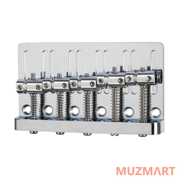 Metallor BB-20-CR Бридж (струнодержатель) 5-струнной бас-гитары, хром