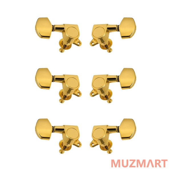 Metallor J-01-GD-3+3-Metallor Колки для гитары 3+3, золото