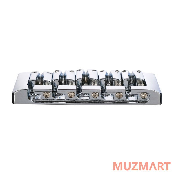 Metallor BB-105-CR Бридж (струнодержатель) для 5-струной бас-гитары, хром