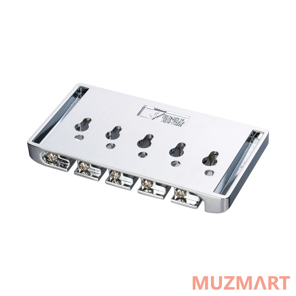 Metallor BB-105-CR Бридж (струнодержатель) для 5-струной бас-гитары, хром