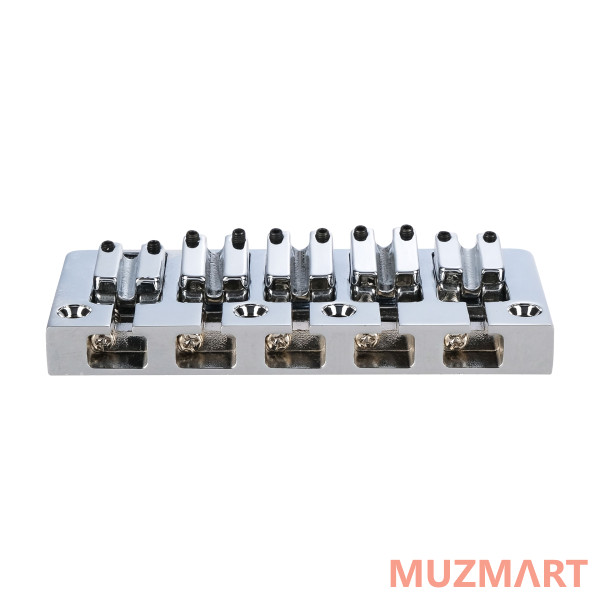 Metallor BB-185-CR Бридж (струнодержатель) для 5-струной бас-гитары, хром