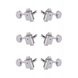Metallor J-45-CR-3+3 Колки для гитары 3+3, хром