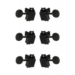 Metallor J-45-BK-3+3 Колки для гитары 3+3, черные