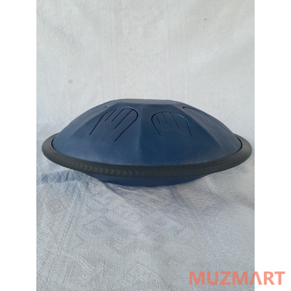 Pangooda Drums PNG-GRS-36MM Глюкофон "Гранофон" кованый, обертоновый, синий металлик 36см, с палочками и чехлом