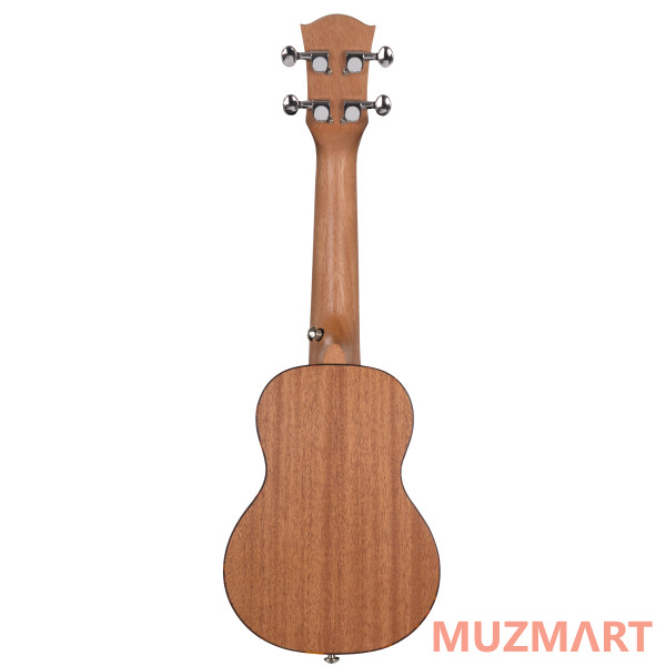 Cascha HH-2026L Mahogany Series Укулеле сопрано, леворукая, с чехлом, цвет натуральный