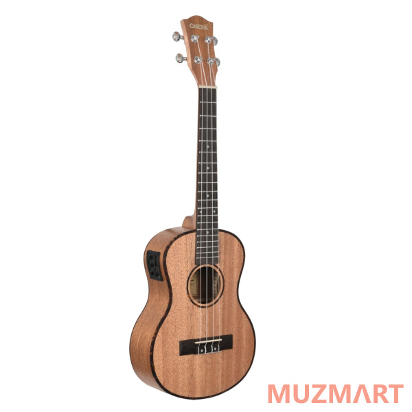 Cascha HH-2048E Mahogany Series Укулеле тенор со звукоснимателем, с чехлом, цвет натуральный