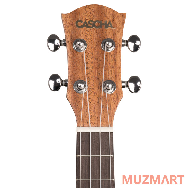 Cascha HH-2048E Mahogany Series Укулеле тенор со звукоснимателем, с чехлом, цвет натуральный