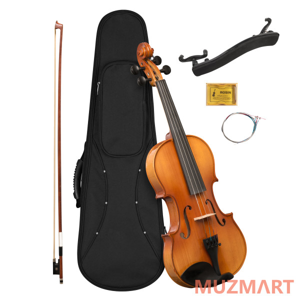 Cascha HH-2134 Скрипка 1/2, с футляром и аксессуарами