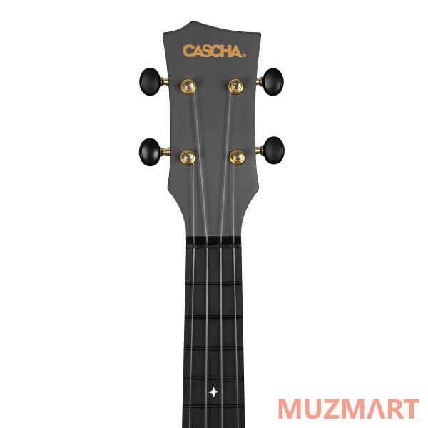 Cascha HH-2258E Carbon Fibre Укулеле концертная со звукоснимателем, углеволокно