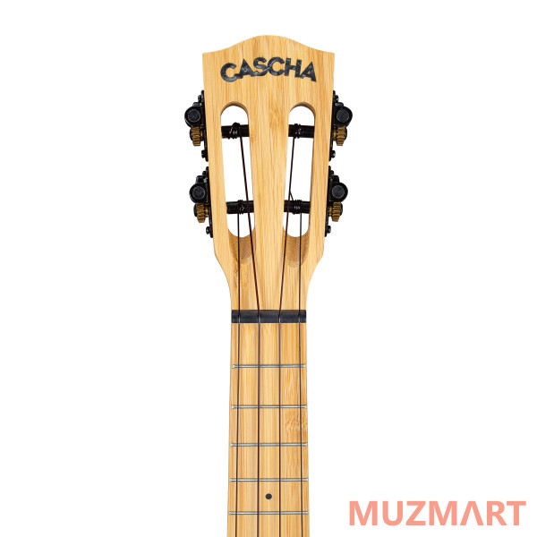 Cascha HH-2312E Bamboo Series Укулеле сопрано со звукоснимателем, с чехлом