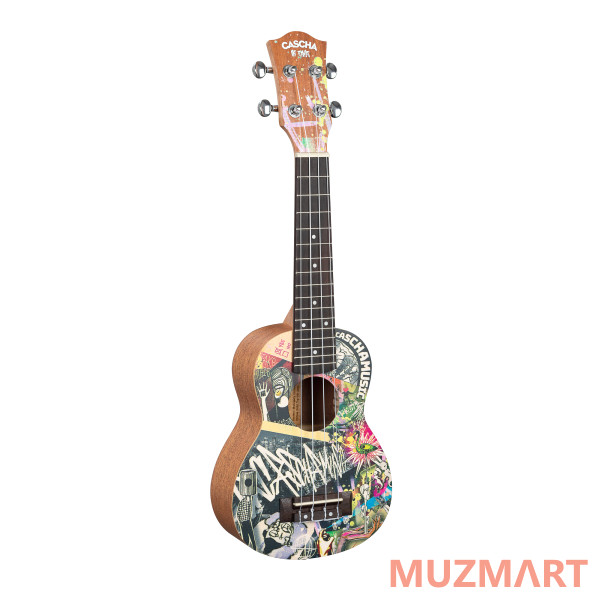 Cascha HH-2600 Art Series Укулеле сопрано, с чехлом