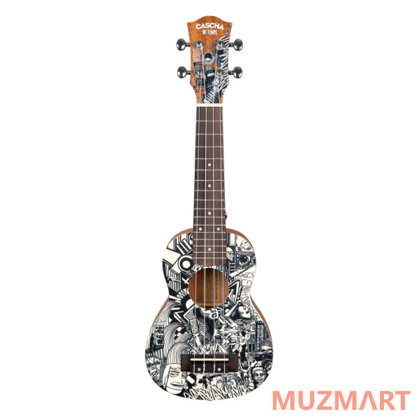 Cascha HH-2601 Art Series Укулеле сопрано, с чехлом