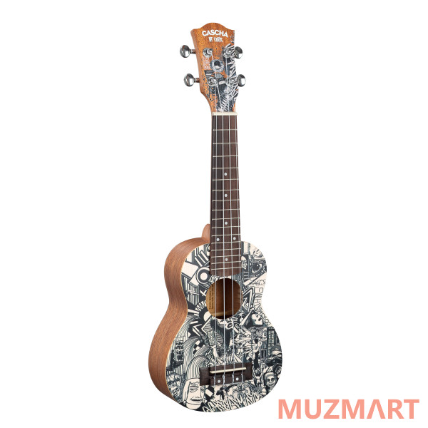 Cascha HH-2601 Art Series Укулеле сопрано, с чехлом